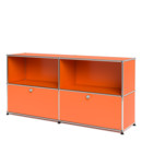 USM Haller Sideboard L with 2 Drop-down Doors, Pure orange RAL 2004