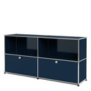 USM Haller Sideboard L with 2 Drop-down Doors, Steel blue RAL 5011