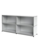 USM Haller Sideboard L open, USM matte silver