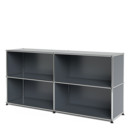 USM Haller Sideboard L open, Mid grey RAL 7005