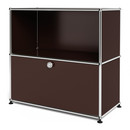 USM Haller Sideboard M with 1 Drop-down Door, USM brown