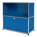 USM Haller Sideboard M with 1 Drop-down Door, Gentian blue RAL 5010