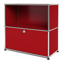 USM Haller Sideboard M with 1 Drop-down Door, USM ruby red