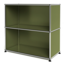 USM Haller Sideboard M, Edition olive green, Customisable, Open, Open
