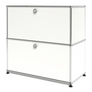 USM Haller Sideboard M, Customisable, Pure white RAL 9010, With drop-down door, With drop-down door