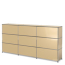 USM Haller Counter Type 1, USM beige, 225 cm (3 elements), 35 cm