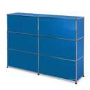 USM Haller Counter Type 1, Gentian blue RAL 5010, 150 cm (2 elements), 35 cm