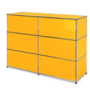 USM Haller Counter Type 1, Golden yellow RAL 1004, 150 cm (2 elements), 50 cm