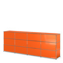 USM Haller Counter Type 1, Pure orange RAL 2004, 300 cm (4 elements), 50 cm