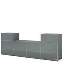 USM Haller Counter Type 3, Mid grey RAL 7005, 50 cm