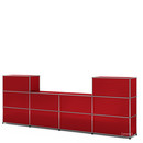 USM Haller Counter Type 3, USM ruby red, 35 cm