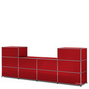 USM Haller Counter Type 3, USM ruby red, 50 cm