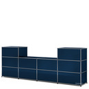 USM Haller Counter Type 3, Steel blue RAL 5011, 50 cm