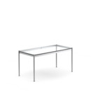 USM Haller Table, 150 x 75 cm, Glass, Transparent