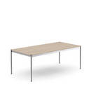 USM Haller Table, 200 x 100 cm, Wood, White oiled oak