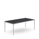 USM Haller Table, 200 x 100 cm, Linoleum, Nero