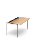 USM Haller Table Advanced, 150 x 75 cm, 05-Natural beech, Hatch right