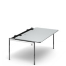 USM Haller Table Advanced, 175 x 100 cm, 02-Pearl grey laminate, Hatch left