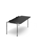 USM Haller Table Advanced, 175 x 75 cm, 06-Black lacquered oak, Hatch left