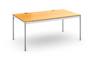 USM Haller Table Plus, 175 x 100 cm, 05-Natural beech, Without hatch