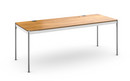 USM Haller Table Plus, 200 x 75 cm, 07-Natural lacquered oak, Hatch right