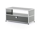 USM Haller TV-Bench, Mid grey RAL 7005