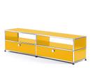 USM Haller TV-Board with Extension Doors, Golden yellow RAL 1004