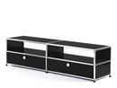 USM Haller TV-Board with Extension Doors, Graphite black RAL 9011