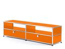 USM Haller TV-Board with Extension Doors, Pure orange RAL 2004