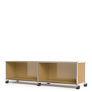 USM Haller TV-/HiFi-Lowboard, Customisable, USM beige, Open, Without cable entry hole