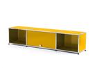 USM Haller TV-Lowboard with Flip-up Door, Golden yellow RAL 1004