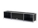 USM Haller TV-Lowboard with Flip-up Door, Graphite black RAL 9011