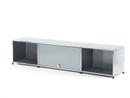 USM Haller TV-Lowboard with Flip-up Door, Light grey RAL 7035