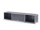 USM Haller TV-Lowboard with Flip-up Door, Mid grey RAL 7005