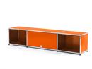 USM Haller TV-Lowboard with Flip-up Door, Pure orange RAL 2004