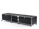 USM Haller TV-Lowboard XL on Castors, Graphite black RAL 9011