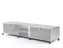 USM Haller TV-Lowboard XL on Castors, USM matte silver