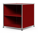 USM Haller Waiting Room Table, H 50 x W 50 x D 50 cm, USM ruby red