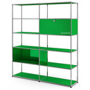 USM Haller Living Room Shelf L, USM green