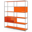 USM Haller Living Room Shelf L, Pure orange RAL 2004