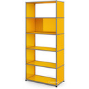 USM Haller Living Room Shelf M, 1 back panel, Golden yellow RAL 1004