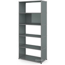 USM Haller Living Room Shelf M, 1 back panel, Mid grey RAL 7005