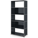 USM Haller Living Room Shelf M, 2 back panels, Anthracite RAL 7016