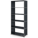 USM Haller Living Room Shelf M, without back panel, Anthracite RAL 7016