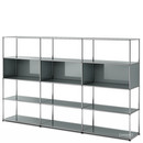 USM Haller Living Room Shelf XL, Mid grey RAL 7005