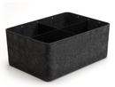 USM Inos Box, W 45,3 x H 19 cm, Anthracite , Partition 3