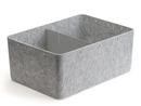 USM Inos Box, W 45,3 x H 19 cm, Light grey, Partition 1