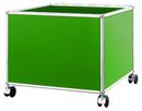 USM Haller Mobile Pedestal for Kids, USM green, H 43 x W 53 x D 53 cm