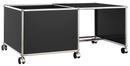 USM Haller Mobile Desk for Kids, Case left, Graphite black RAL 9011