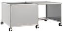 USM Haller Mobile Desk for Kids, Case left, Light grey RAL 7035